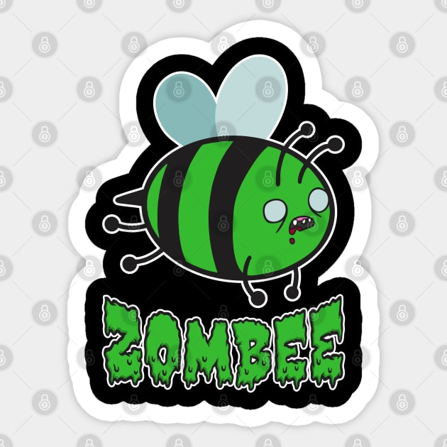 Zom-Bee Sticker by DavesTees